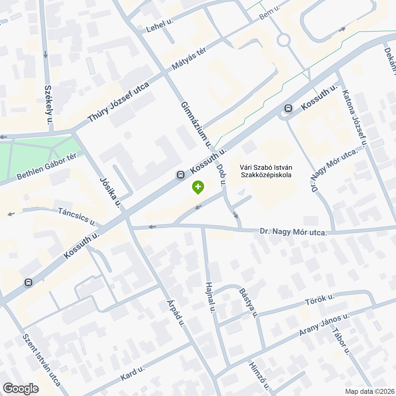 A gyógyszertár címe