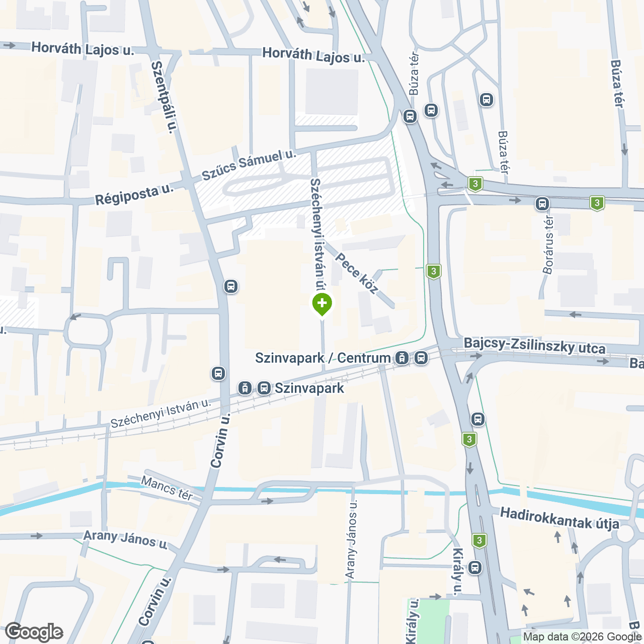 A gyógyszertár címe