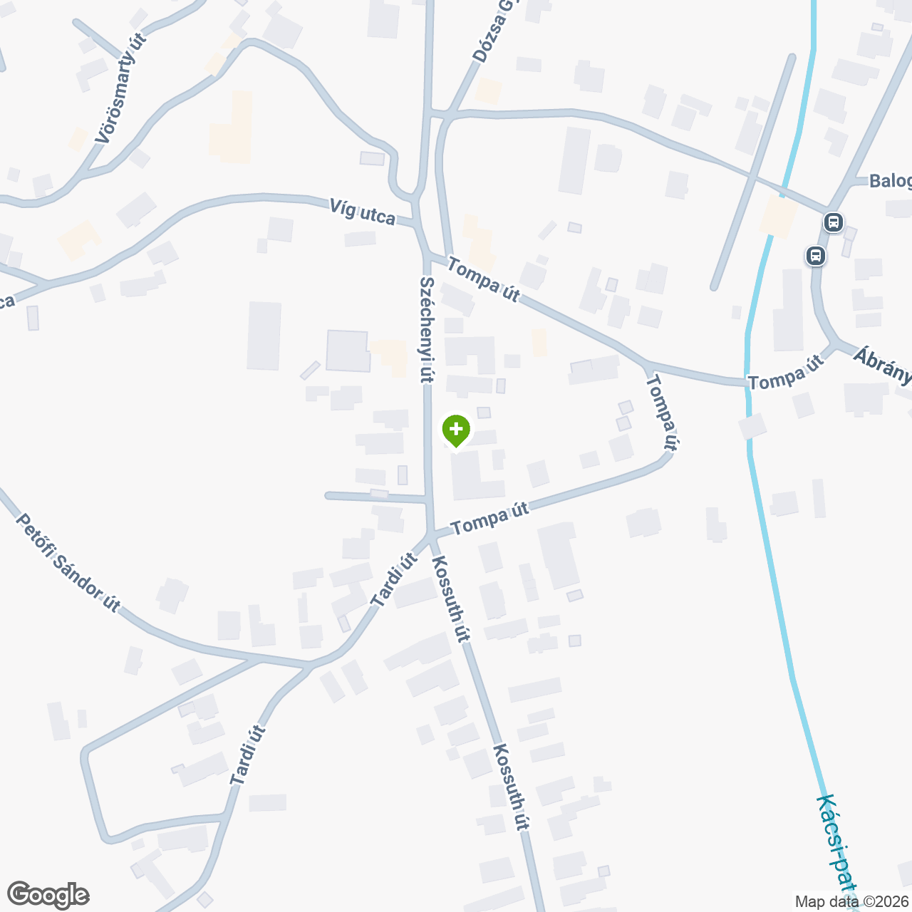 A gyógyszertár címe