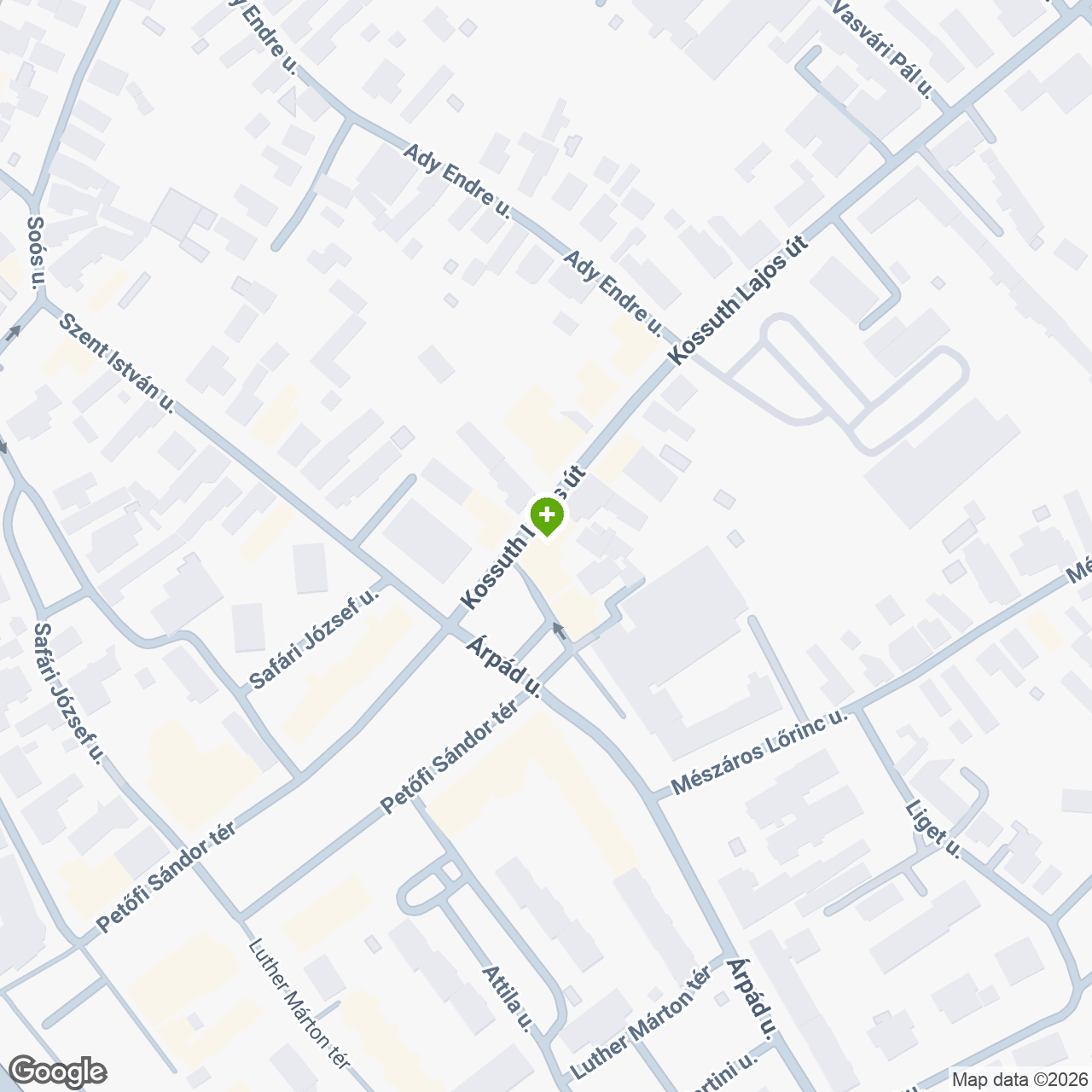 A gyógyszertár címe