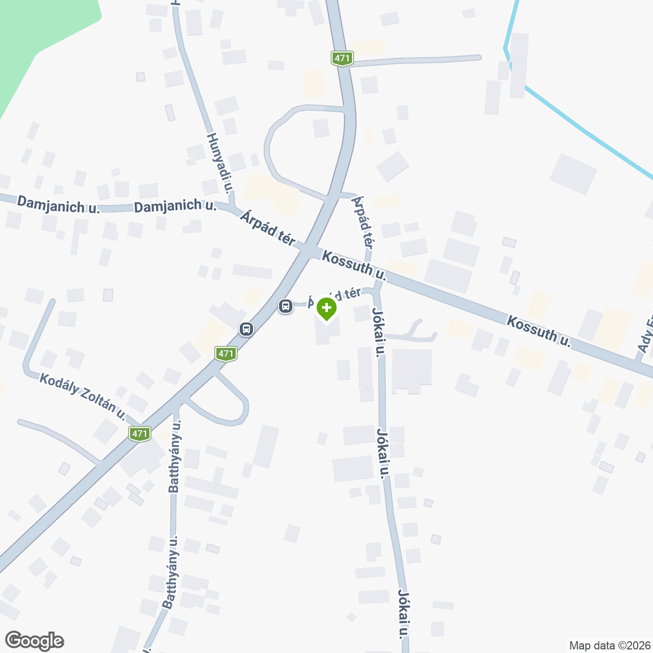 A gyógyszertár címe