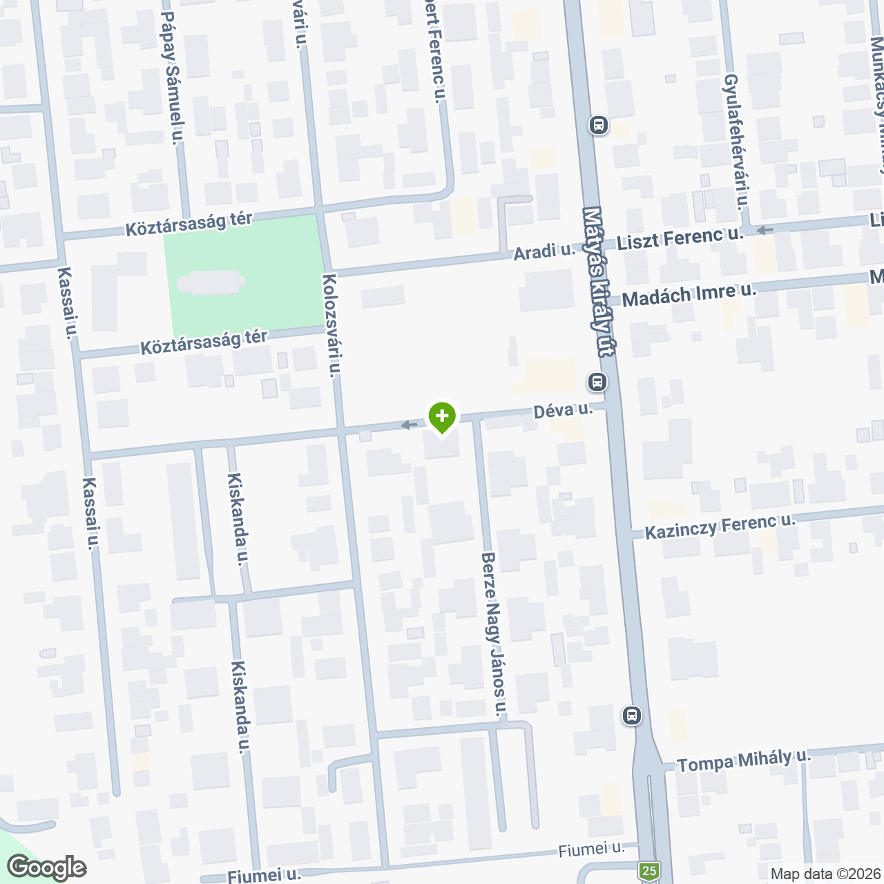 A gyógyszertár címe