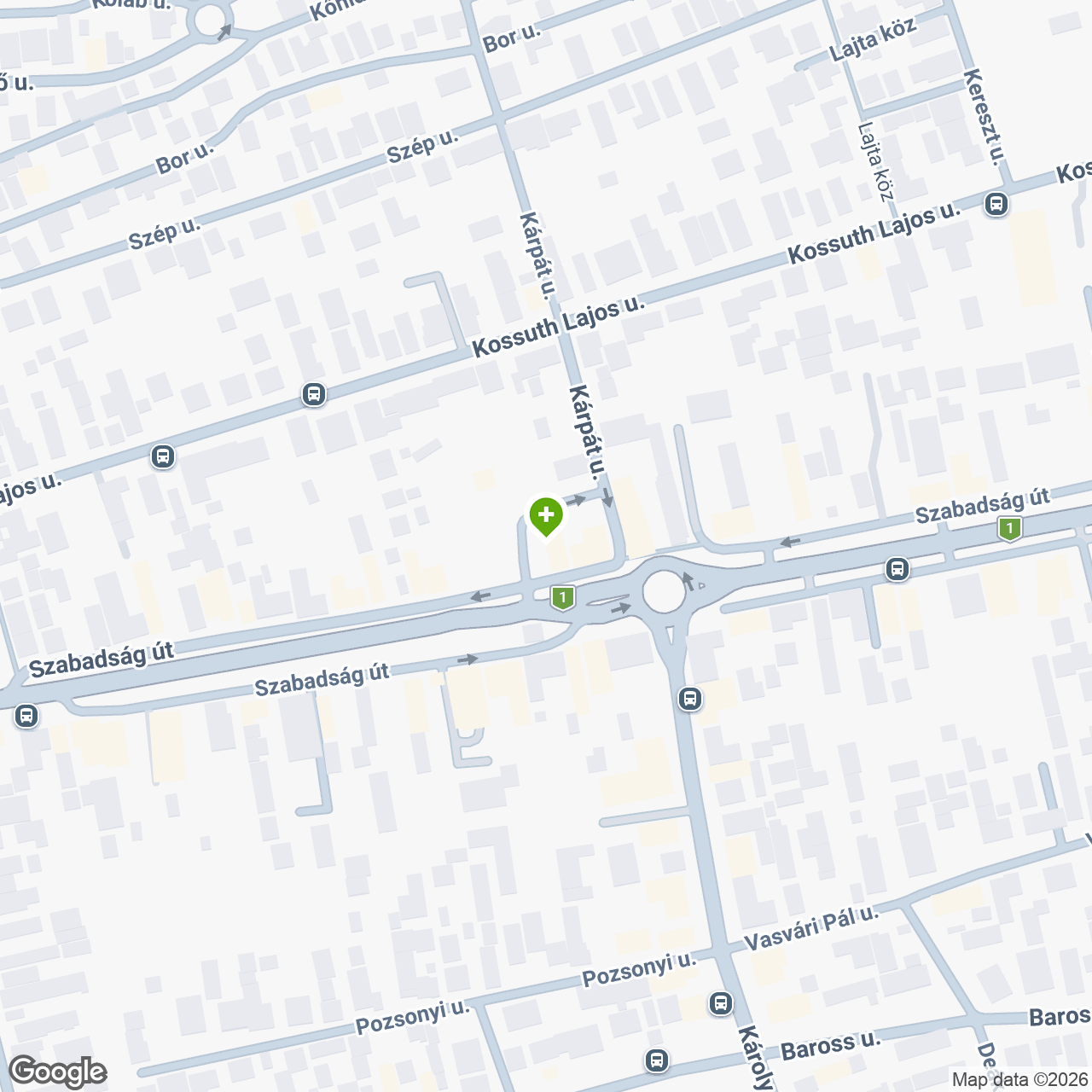 A gyógyszertár címe